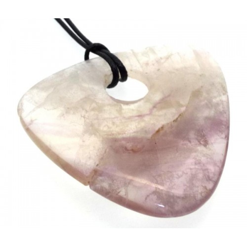 Pale Amethyst Smooth Triangle Pendant